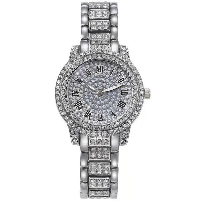 Montre femme chic ornée de diamants – élégance et style au quotidien