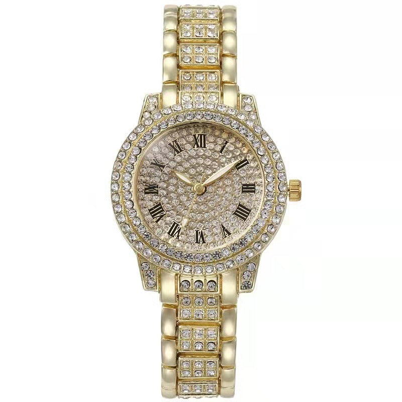Montre femme chic ornée de diamants – élégance et style au quotidien