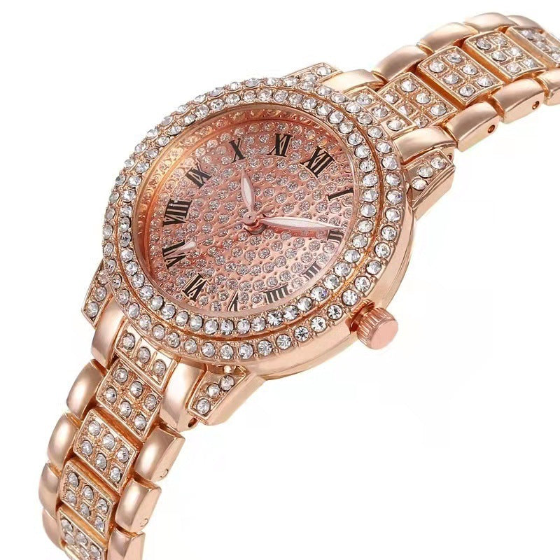 Montre femme chic ornée de diamants – élégance et style au quotidien