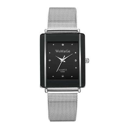 Montres couples au style simple avec cadran rectangulaire