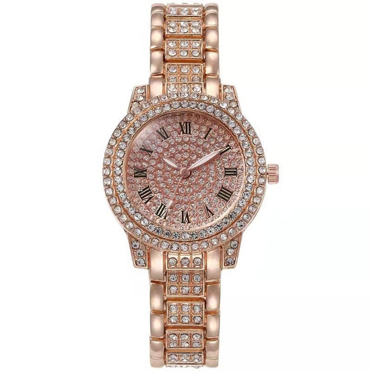 Montre femme chic ornée de diamants – élégance et style au quotidien